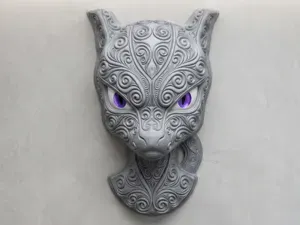 Mewtwo - Arte de pared - Fan art Pokémon