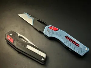 Axis Lock Folding Utility Knife with Pocket Clip