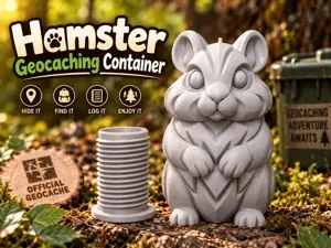 Hamster Geocaching Container