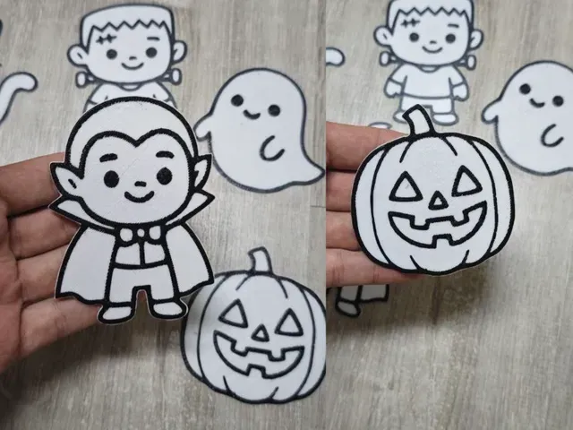 Kit para colorear de adornos de halloween — Фото 4 из 4