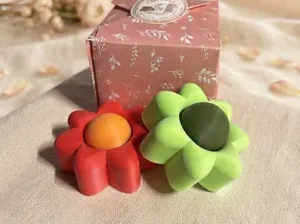 Porte-clés Fidget Clicker Fleur Mécanique
