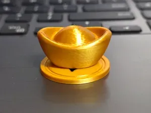 金元宝(20分钟打印、可变层高、侧边Z缝) 棋牌桌游筹码