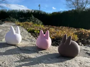 Osterhase Deko – Minimalistisch Fuzzy Skin