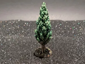 DnD Pine Tree terrain miniature SUPPORTLESS
