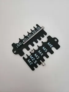 Metric Screw Keychain