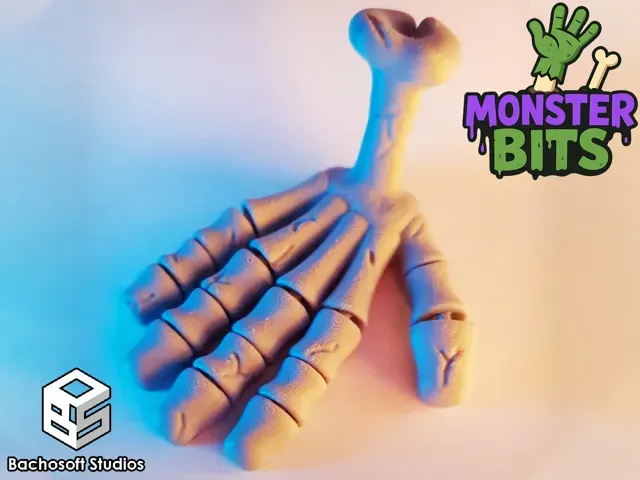 Monster Bits | Articulated Skeleton Hand — Image 3 of 3