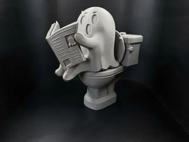 Ghost Reading Some Newspaper Halloween Decoration — Фото 3 из 7
