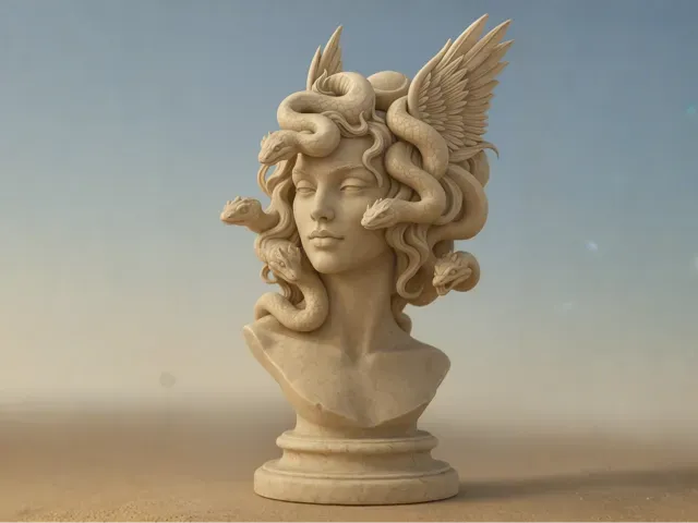 Medusa head for display