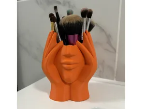 Woman Head Brush Organizer
