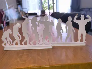 Human Evolution Bodybuilder – Man & Woman