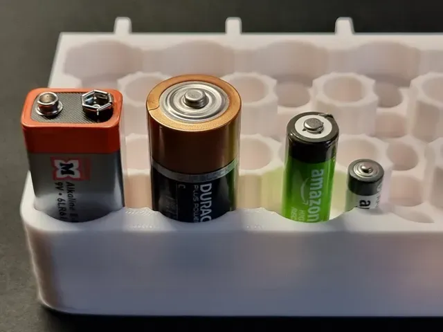 Skadis AA/AAA/Typ C/9V Battery Holder / Organizer — Фото 4 из 4