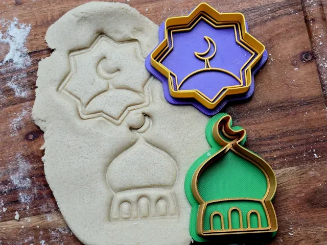 Ramadan Crescent Building Islam Cookie Cutter Form