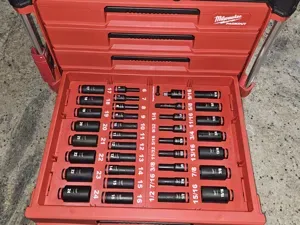 Dual 4 Drawer 3/8in 36PC Socket Packout Insert