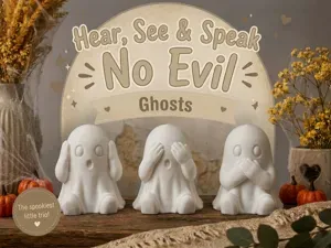 Hear, See & Speak No Evil Ghosts