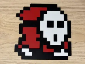 8bit Mario Shy Guy Wall Art