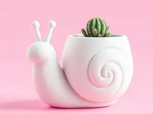 Modern Snail Planter – Elegant Vase for Flowers