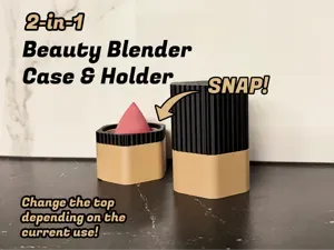 2-in-1 Beauty Blender Holder & Travel Case