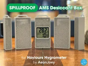 SPILLPROOF AMS Desiccant Box - HOYIOURS Hygrometer