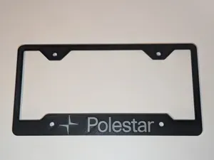 Polestar License Plate Frame — Raised Logo & Text