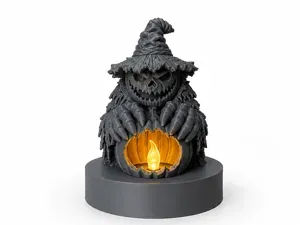 Halloween Kürbiswächter – LED Teelichthalter