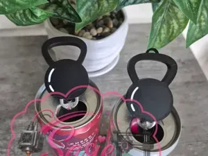 Kettlebell Can Tab Opener-Keychain