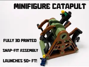 3D Printed Minifigure Catapult
