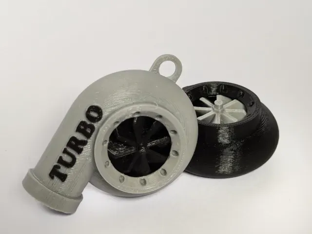 Spinning Turbo Keychain Whistle