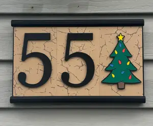 House Address Slotted Number Sign & Graphics
