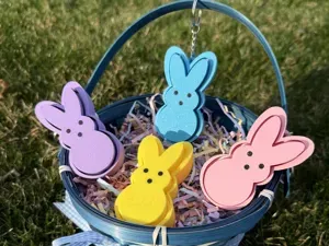 Marshmallow Bunny Fidget Clicker – Easter Desk Toy