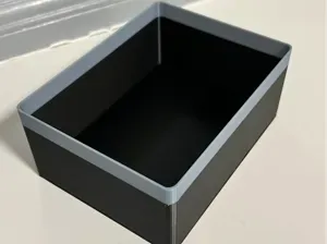 Thin storage organizer box for small items
