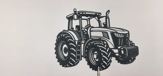 Modern Farm Tractor 2D Wall Art Decor — Фото 2 из 2