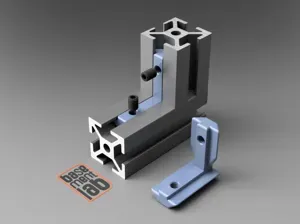 2020 T-Slot L Connector Hidden Mount M4 Thread