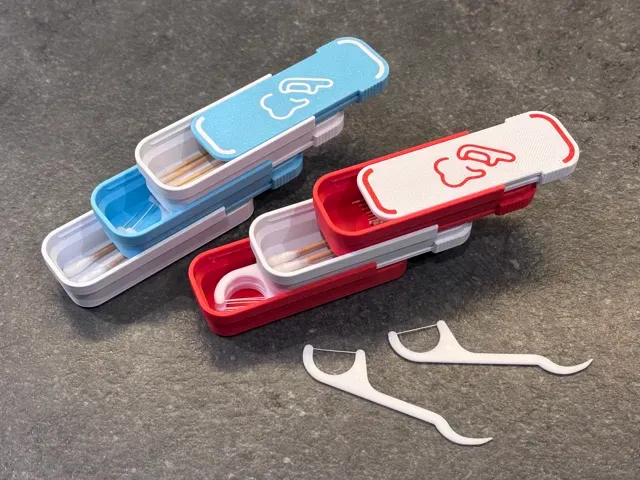 Pocket Travel Floss Toothpick & Swab stackable box — Фото 2 из 5