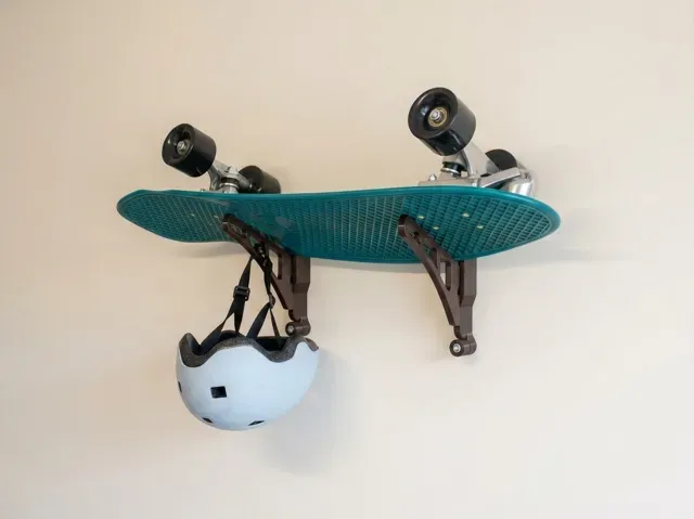 Modular Wall-Mounted Board Rack – Skate, Surf, Ski — Фото 7 из 11