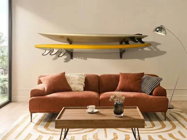 Modular Wall-Mounted Board Rack – Skate, Surf, Ski — Фото 9 из 11