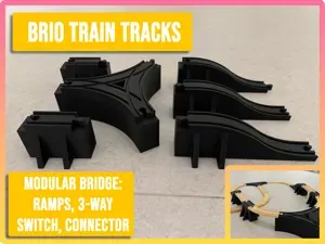 Train Track - Modular Bridge - Ikea, Brio, Hape