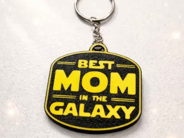 BEST MOM IN THE GALAXY, keychain