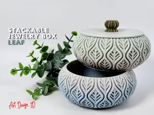 Jewelry Box Stackable Leaf