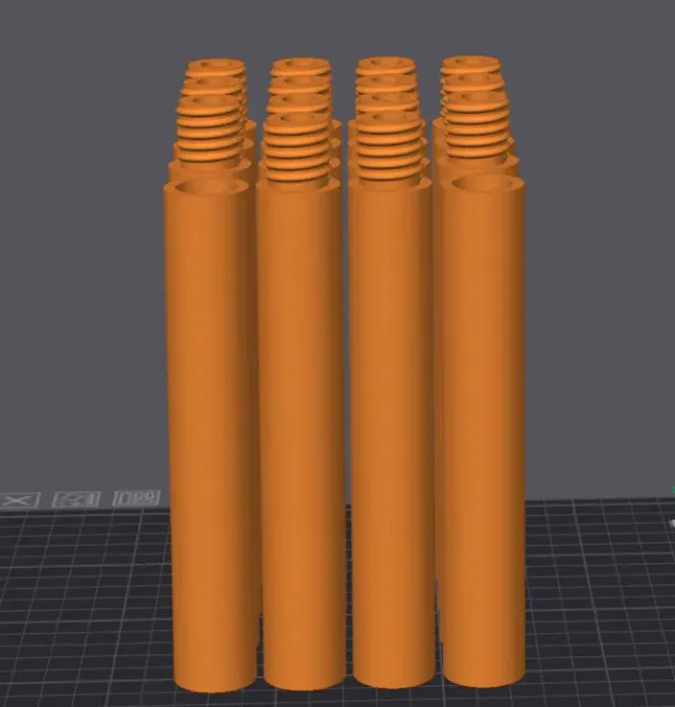 1" di. screw-in Rods for spool rack or other uses
