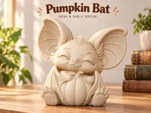 Pumpkin Bat | Cute Desk & Shelf Decor