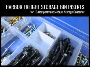 Removable Inserts for Harbor Freight Storage