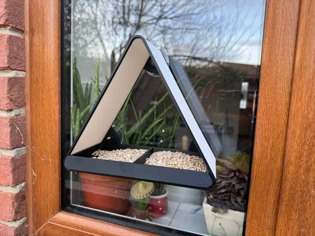 Window Bird Feeder Removable Tray + Suction Cups — Image 2 of 3