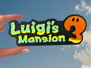 Luigi s Mansion 3 Logo Schild