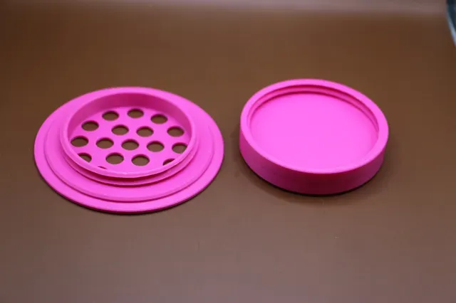 Mason Jar lid with large holes and cap wide mouth — Image 3 of 4