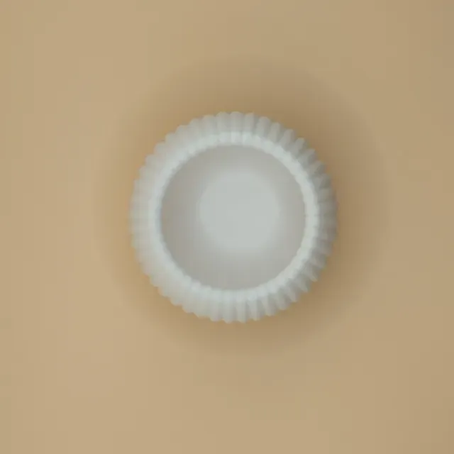 Modern Round Ribbed Candle, (LED) Tealight Holder — Image 5 of 5