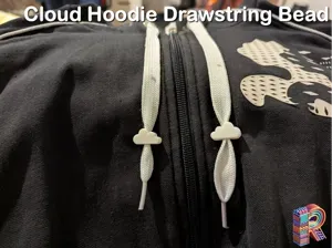 Cloud Hoodie Drawstring Bead