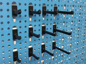 Perforated Panel Hooks, 12 Sizes