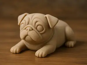 Sleepy Pug – Cute Print-in-Place Dog Figurine