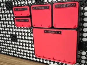 Multiboard Simple Drawer Label Generator (Flush)
