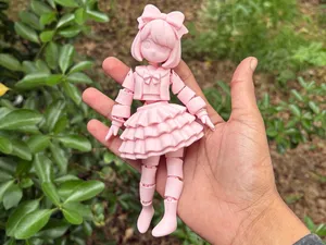 Articulated Anime Coquette Girl Doll Action Figure